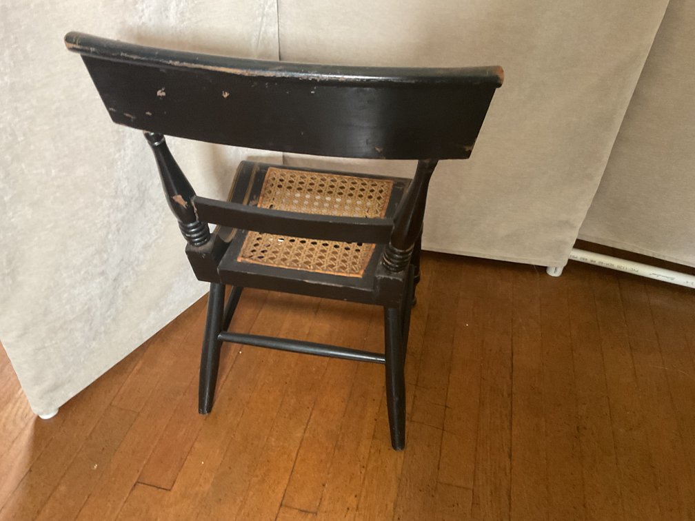 Image for Child’s Chair in Black & Gold Paint