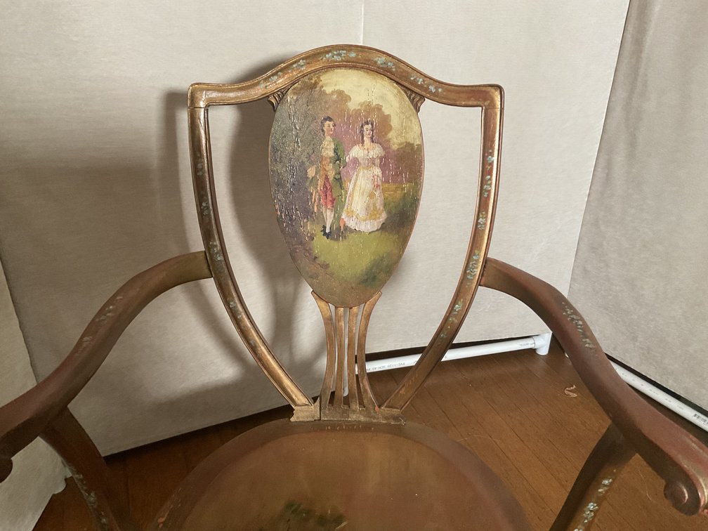 Image for Antique Gilt Ladies Rocking Chair