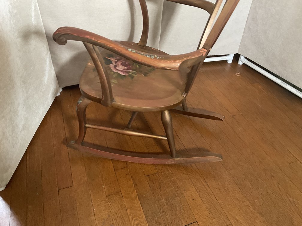 Image for Antique Gilt Ladies Rocking Chair