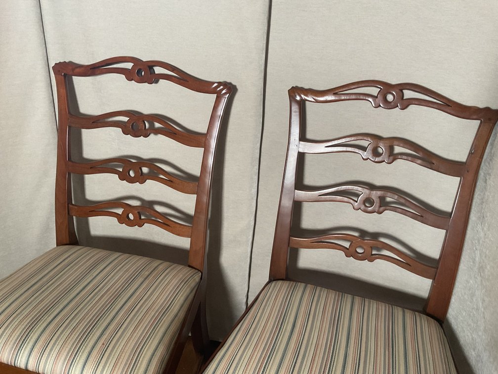 Image for Pair of Centennial Chippendale Ribbon Back Chairs