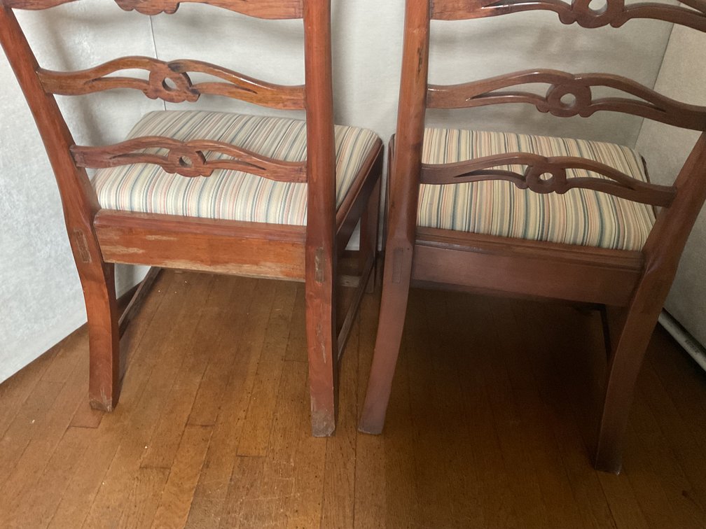 Image for Pair of Centennial Chippendale Ribbon Back Chairs