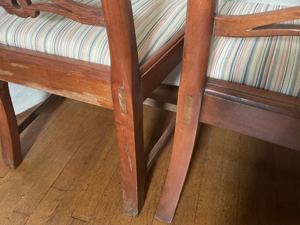 Image for Pair of Centennial Chippendale Ribbon Back Chairs