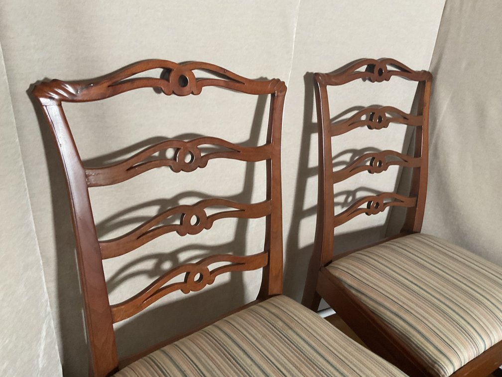 Image for Pair of Centennial Chippendale Ribbon Back Chairs