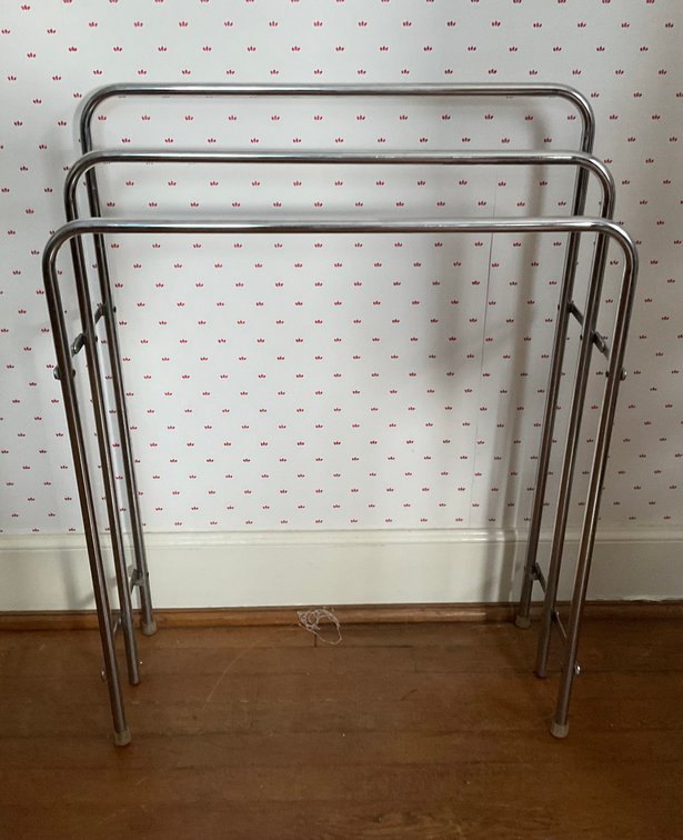 Image for Laundry Drying Rack and Chrome Plated Towel Rack