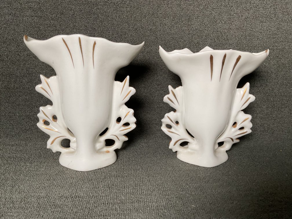 Image for Vista Alegre Portugal Urn Vase Pair