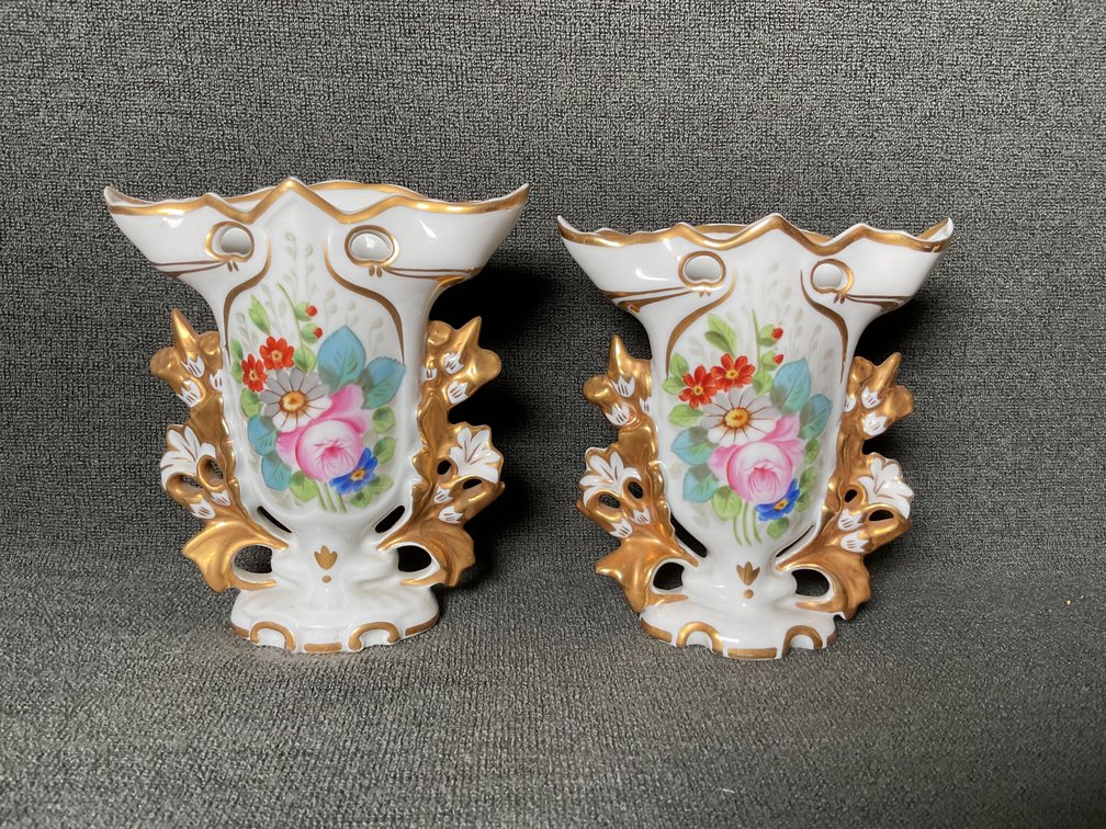 Image for Vista Alegre Portugal Urn Vase Pair