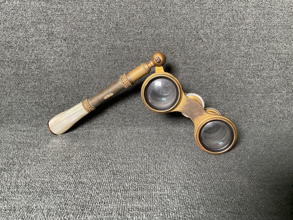 Image for Brass and Mother of Pearl Opera Glasses