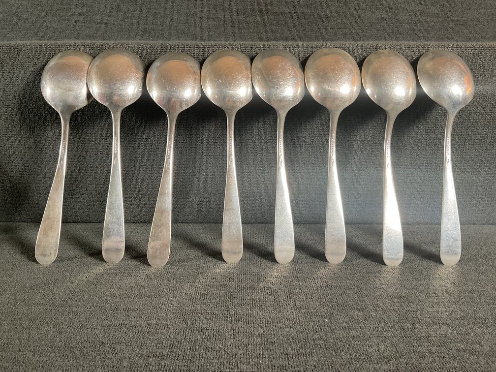 Image for S Kirk & Son “Repousse” Sterling Silver Gumbo Spoons