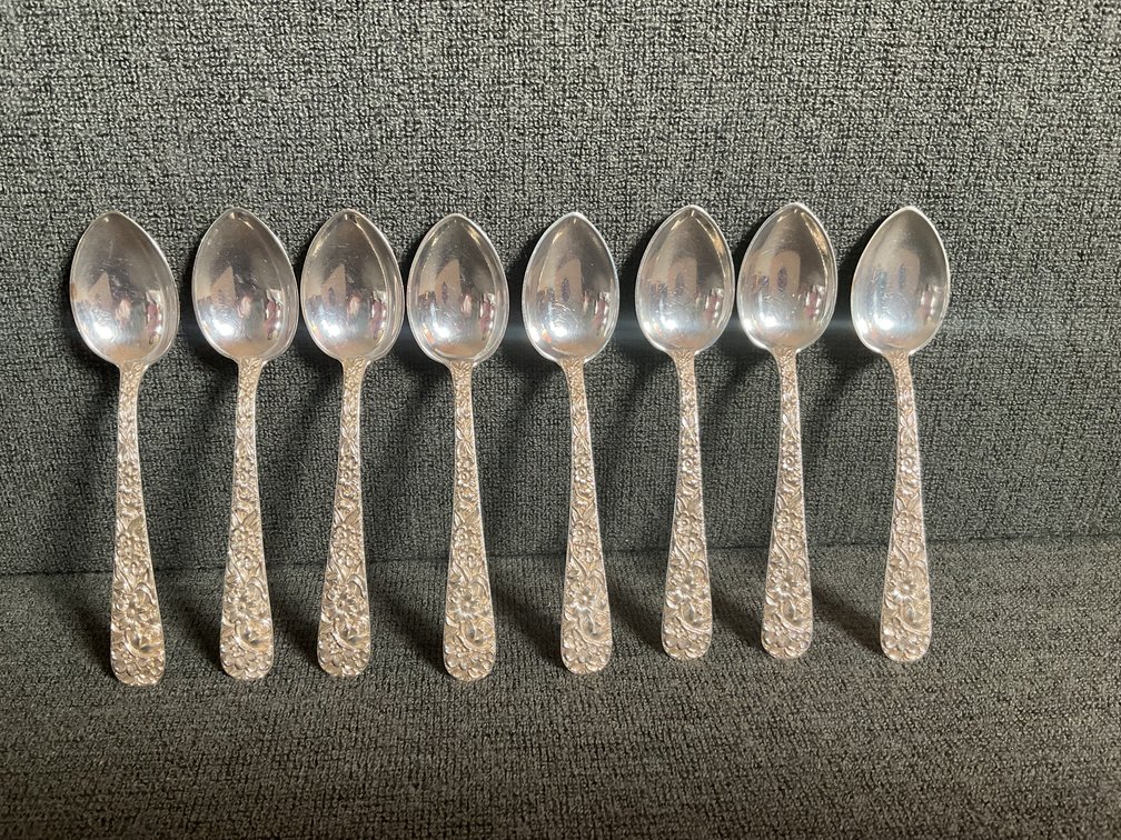 Image for S Kirk & Son “Repousse” Sterling Silver Demi Spoons