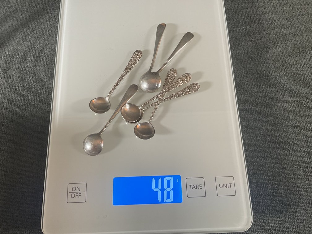 Image for Stieff “Rose” Sterling Salt Spoons