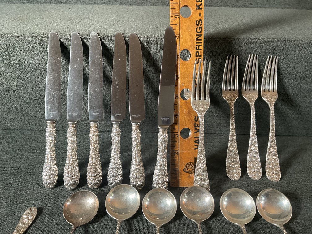 Image for Schofield “Baltimore Rose” Sterling Silver Flatware