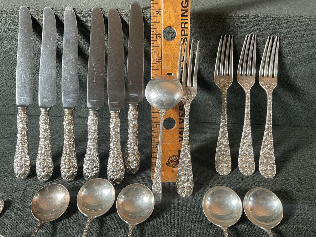 Image for Schofield “Baltimore Rose” Sterling Silver Flatware