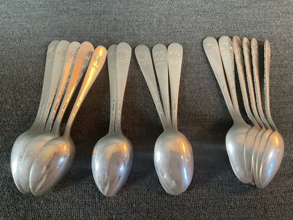 Image for S. Kirk & Son “Repousse” Heavy Sterling Silver Teaspoons