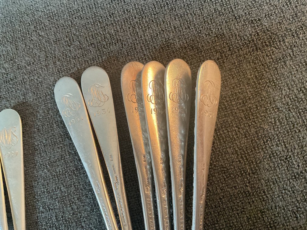 Image for S. Kirk & Son “Repousse” Heavy Sterling Silver Teaspoons