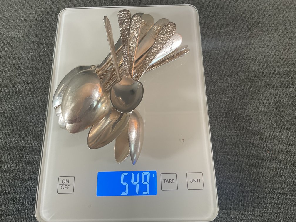 Image for S. Kirk & Son “Repousse” Heavy Sterling Silver Teaspoons