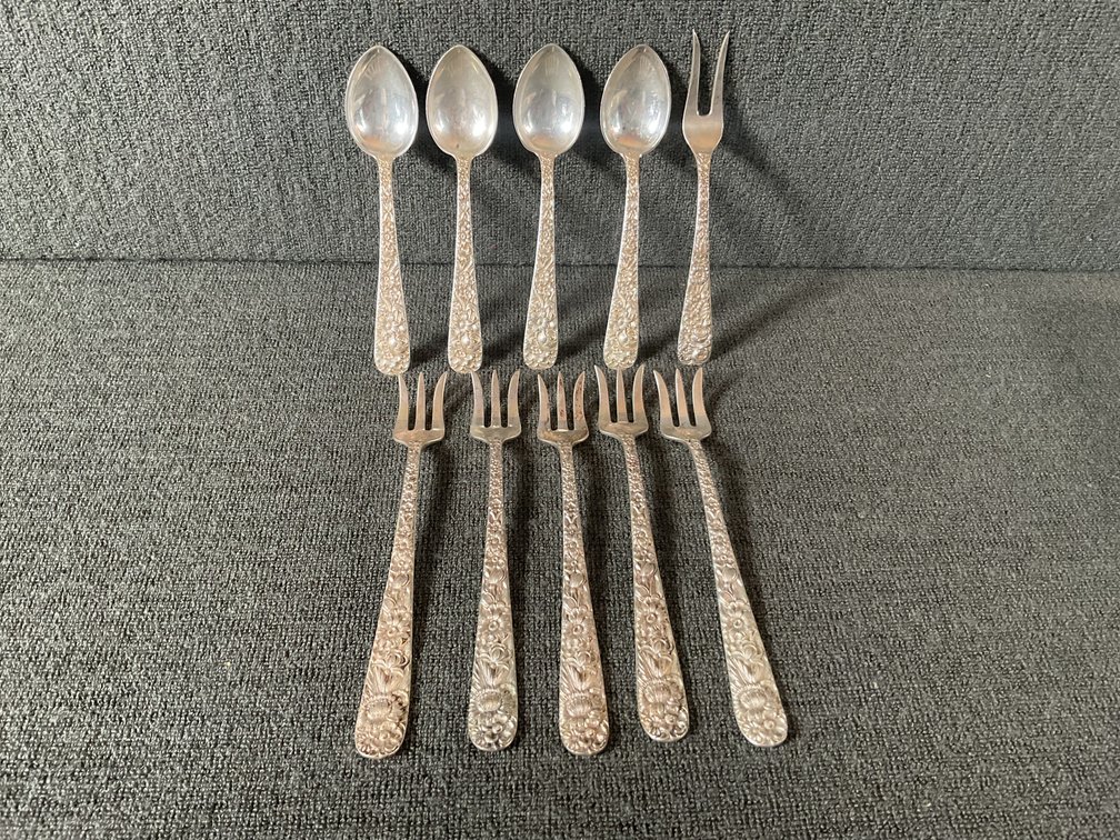 Image for S Kirk & Son “Repousse” Sterling Silver Flatware