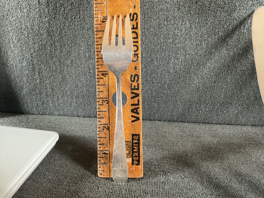 Image for S Kirk and Son “Repousse” Sterling Silver Salad Forks