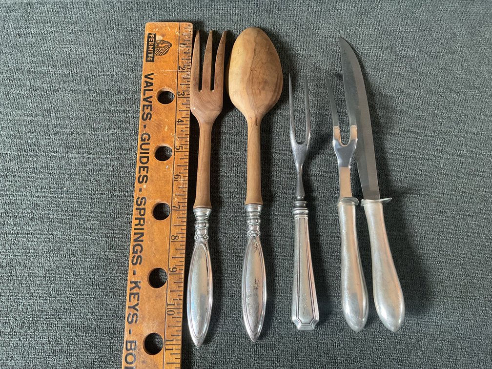Image for Hollow Sterling Handle Servers