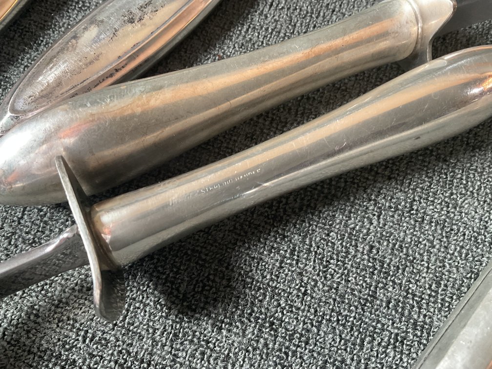 Image for Hollow Sterling Handle Servers