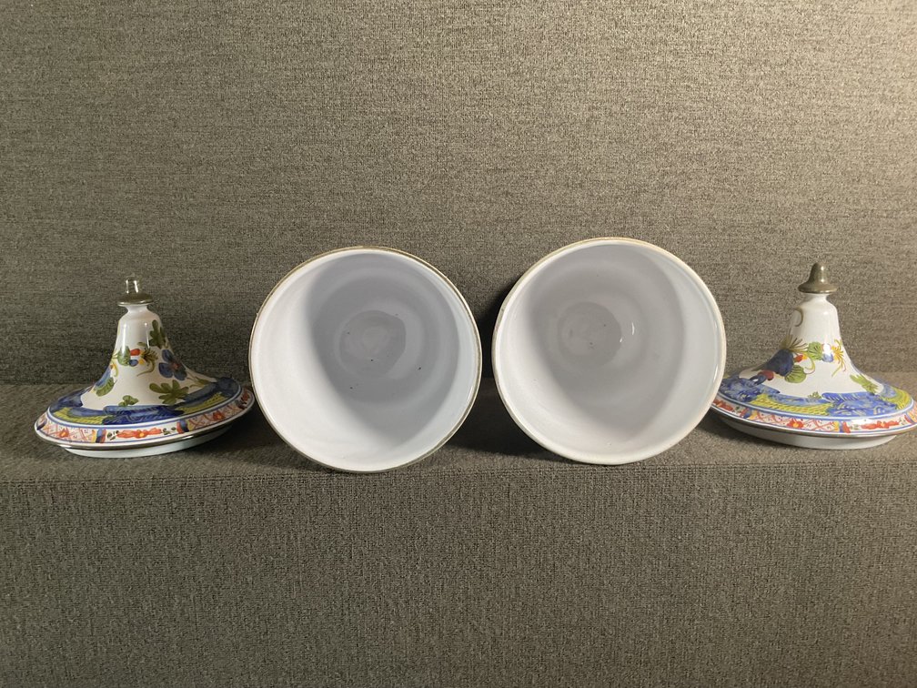 Image for Pair of Italian Covered Urns