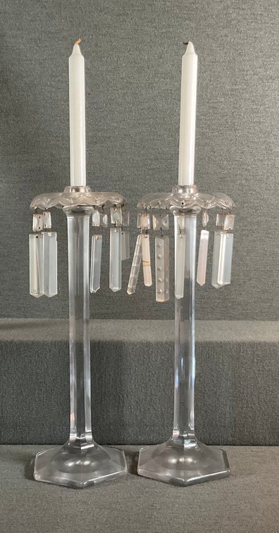 Image for Crystal Candlesticks - Likely Heisey