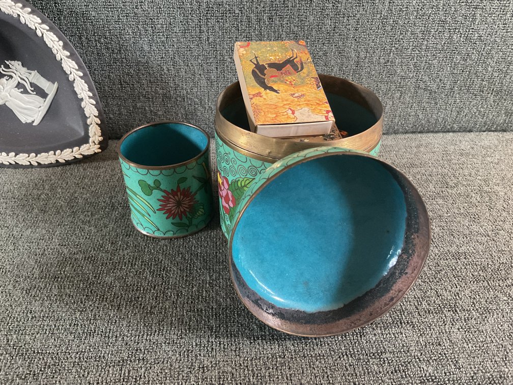 Image for Wedgwood Jasperware Heart and Cloisonné