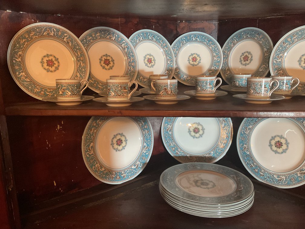 Image for Wedgwood “Florentine” Turquoise Dinnerware Set