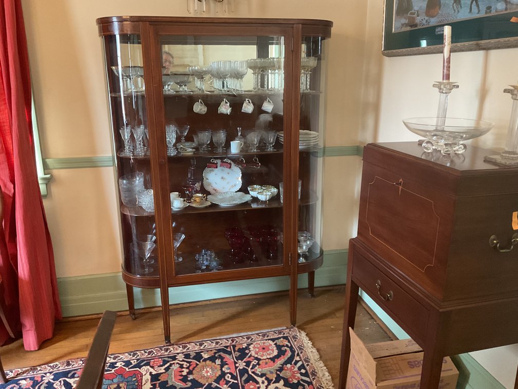 Image for Curved Glass China Cabinet