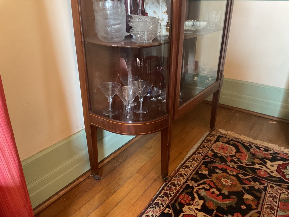 Image for Curved Glass China Cabinet