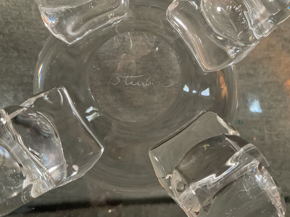 Image for Steuben Scroll Foot Crystal Bowl