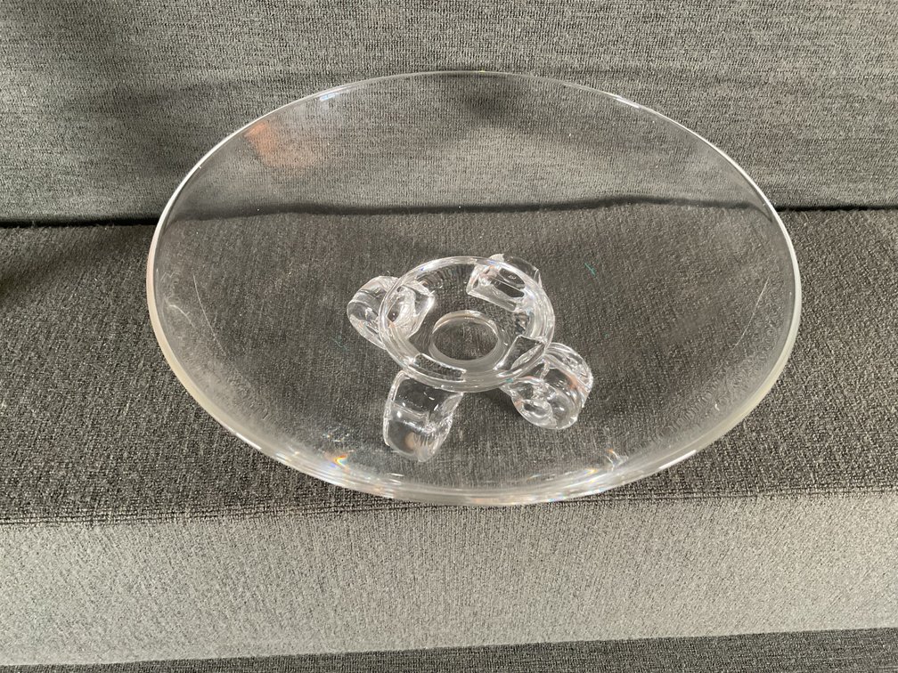 Image for Steuben Scroll Foot Crystal Bowl