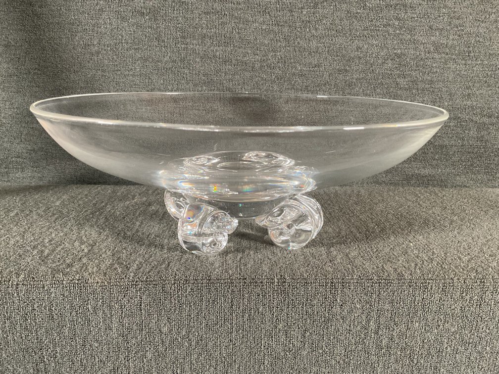 Image for Steuben Scroll Foot Crystal Bowl