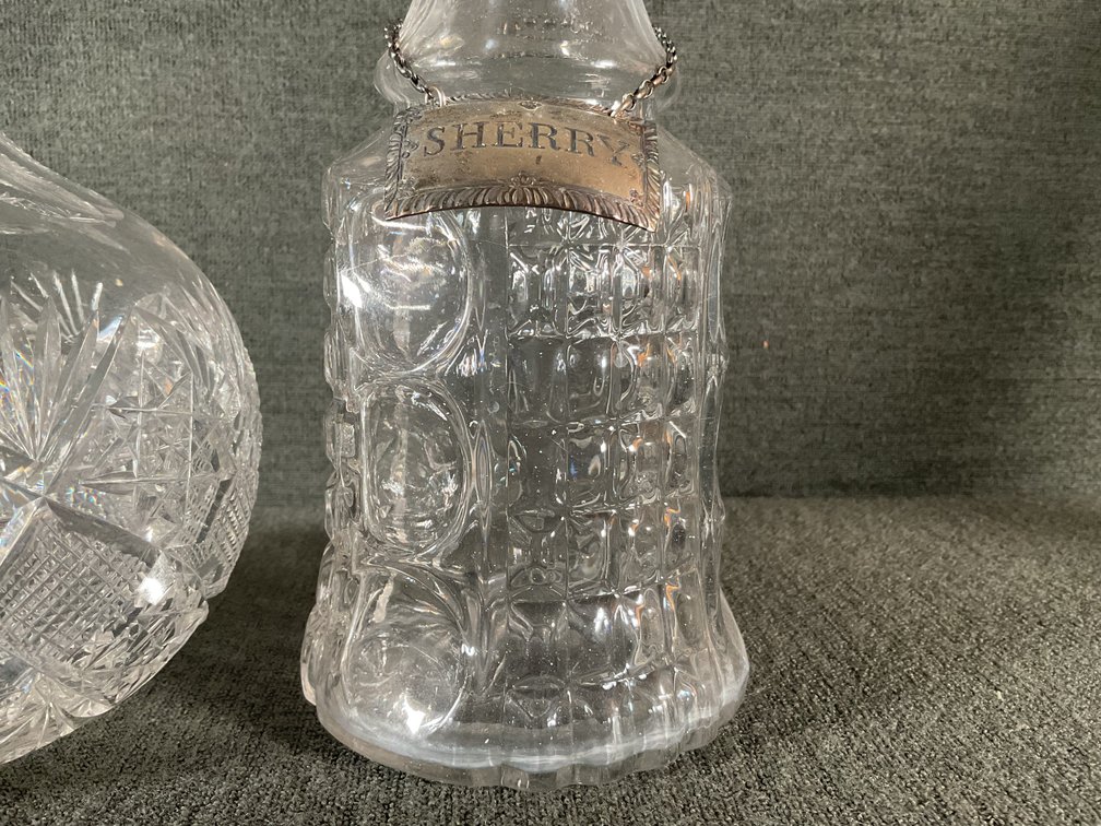 Image for Decanter w/ Sterling Label & Water Bottle