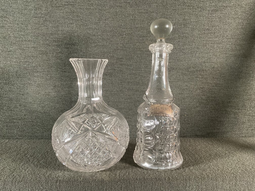 Image for Decanter w/ Sterling Label & Water Bottle