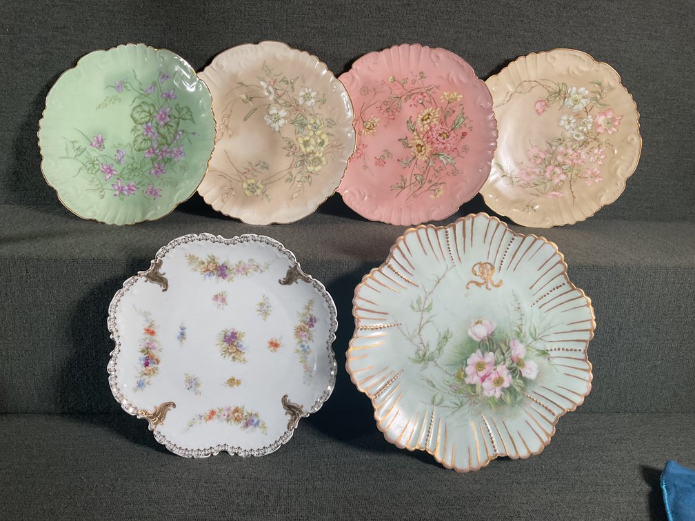 Image for Hand Painted Plates Dated 1898