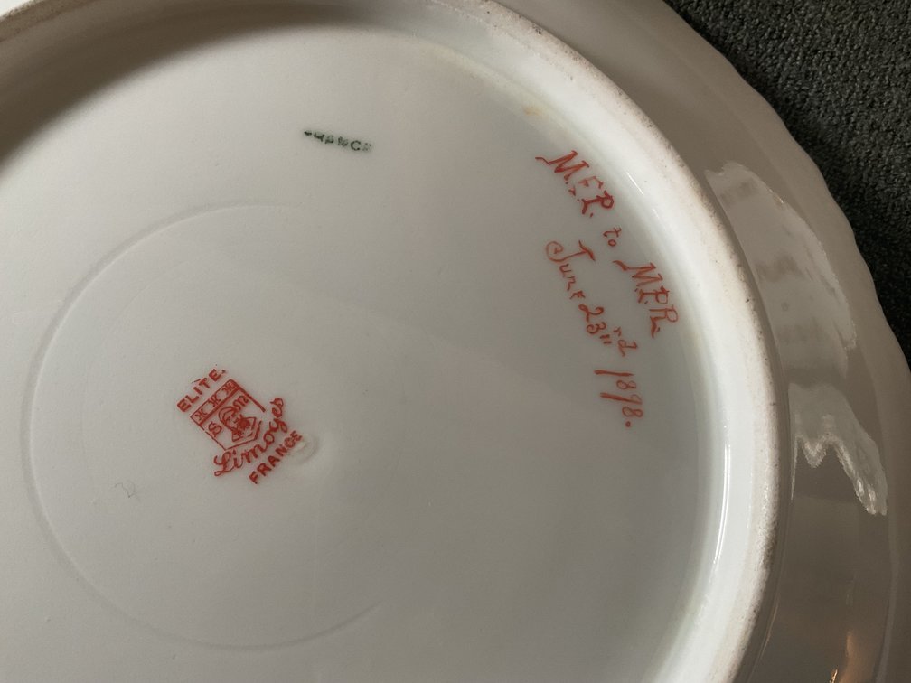 Image for Hand Painted Plates Dated 1898