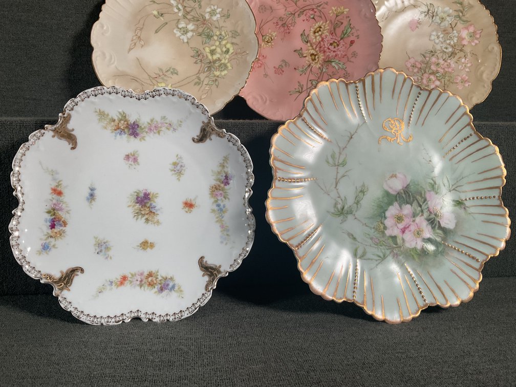 Image for Hand Painted Plates Dated 1898