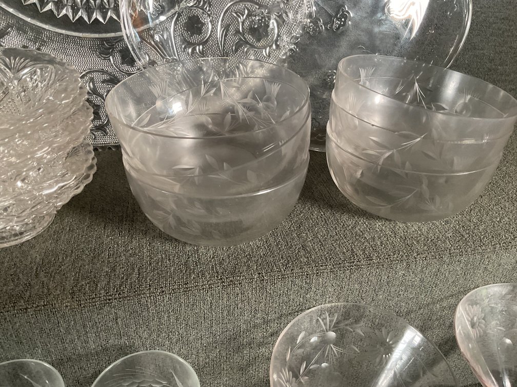 Image for Pressed Glass & Crystal Lot