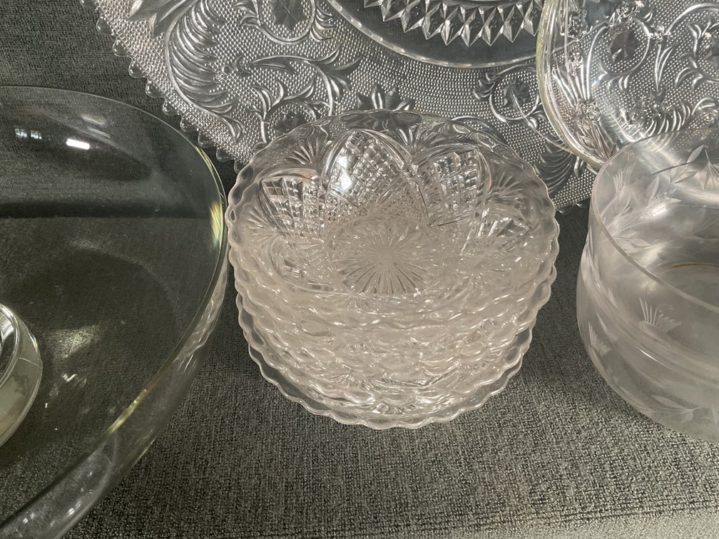 Image for Pressed Glass & Crystal Lot