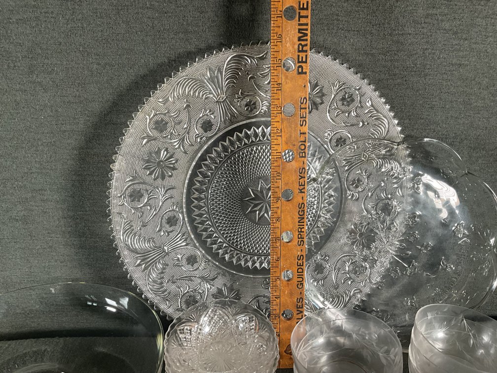 Image for Pressed Glass & Crystal Lot