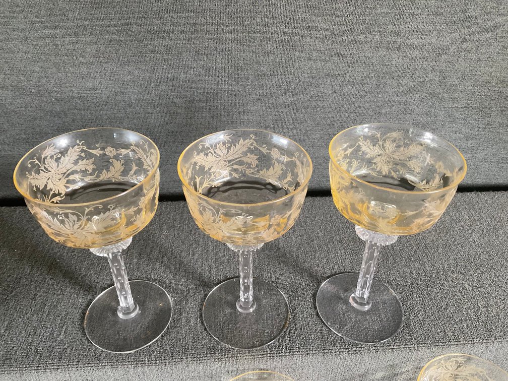 Image for Tiffin Cadena Crystal Stemware Yellow Bowl