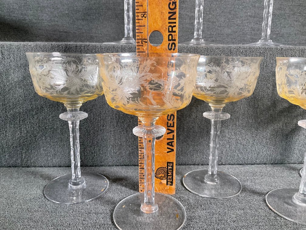 Image for Tiffin Cadena Crystal Stemware Yellow Bowl