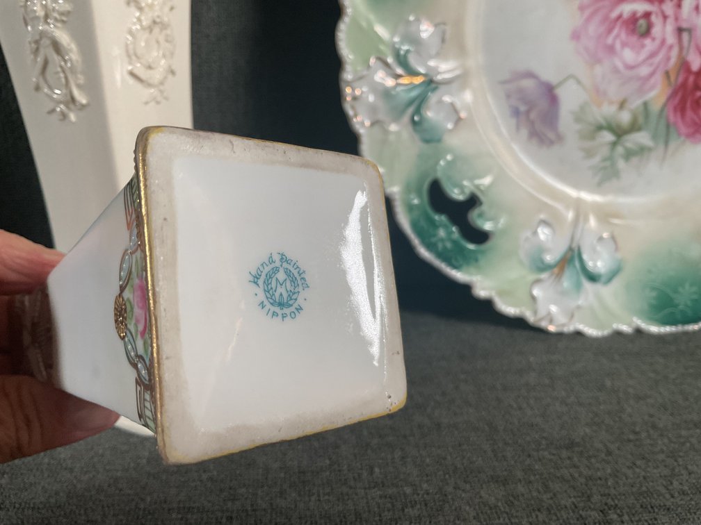 Image for Wedgwood Queensware Vase and RS Prussia Plate