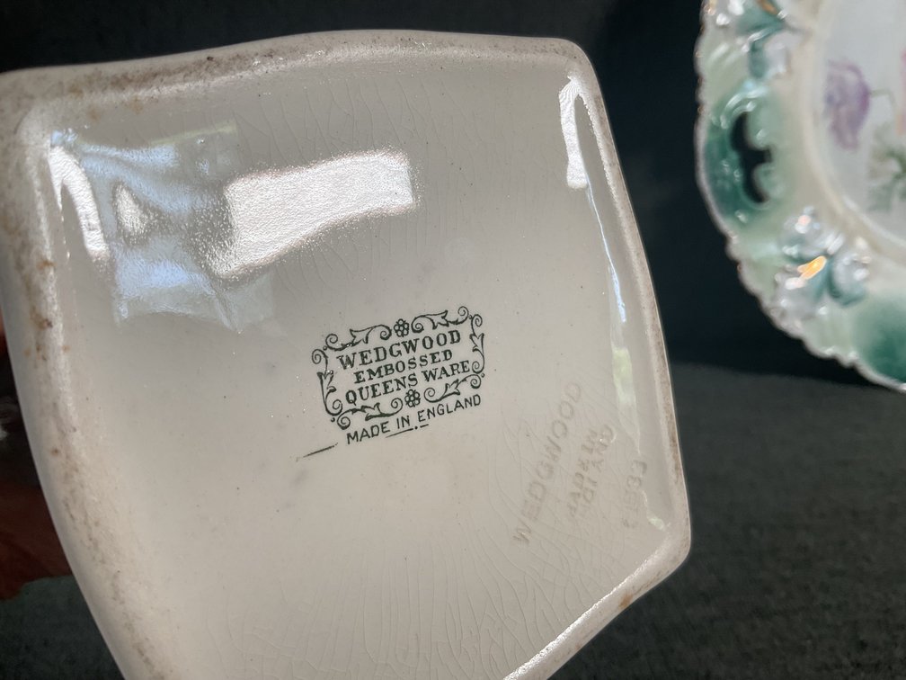 Image for Wedgwood Queensware Vase and RS Prussia Plate