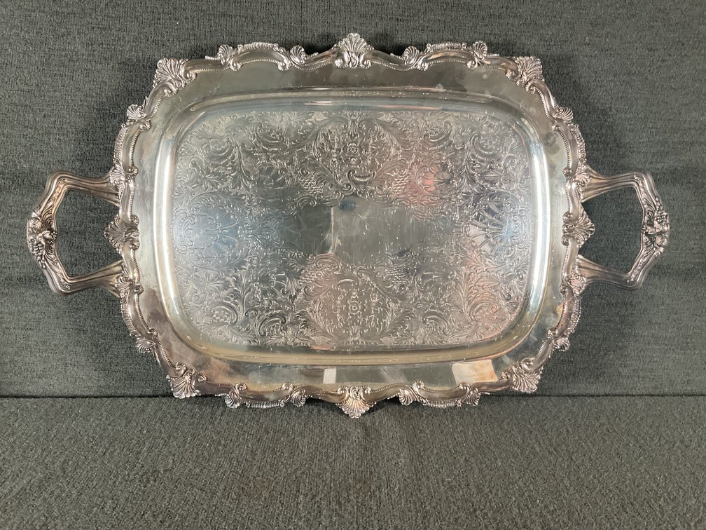 Image for Silver Plated Trays - Footed