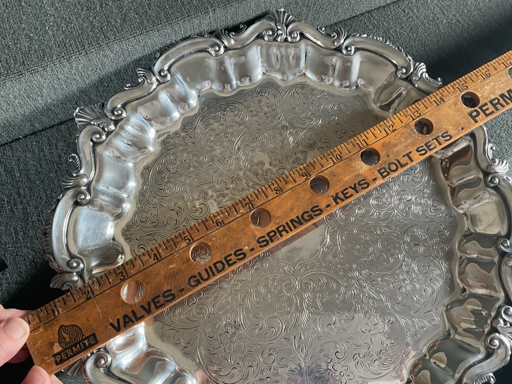 Image for Silver Plated Trays - Footed
