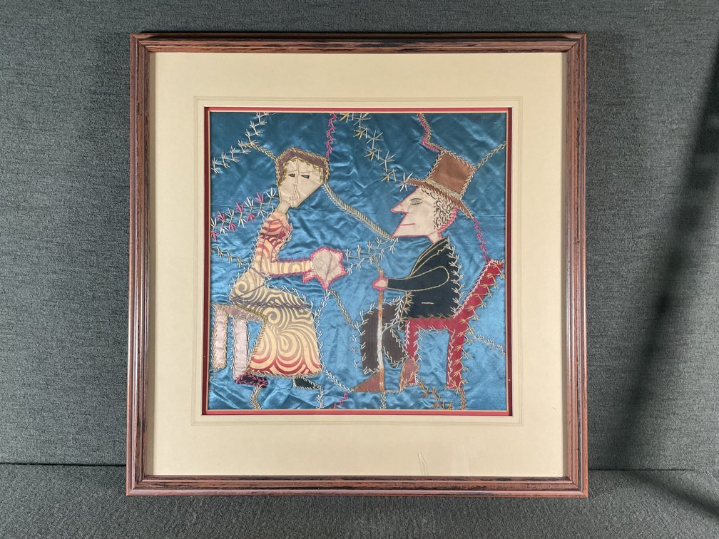 Image for Portion of a Quilt Made by Margaret Preston Rhea Staley