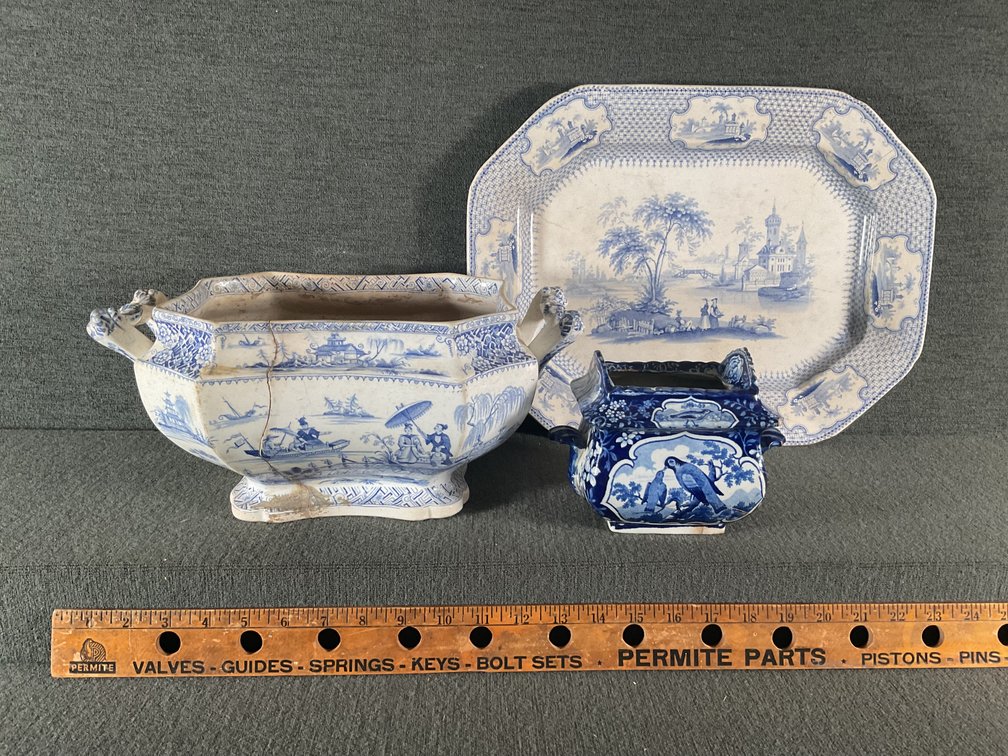 Image for Large But Damaged English Transfer Ware