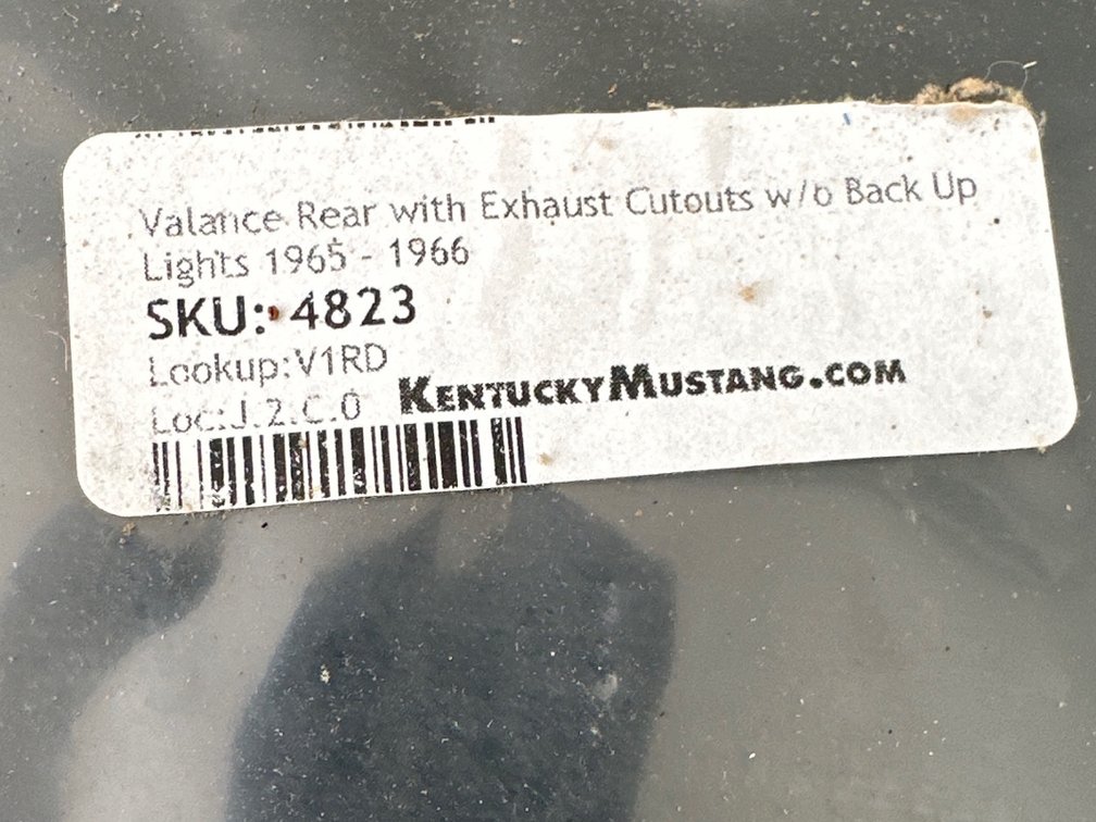 Image for Valance Rear
