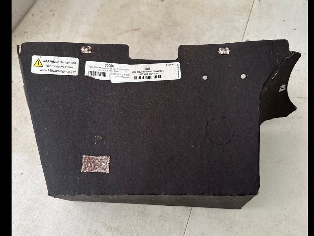 Image for Glove box liner